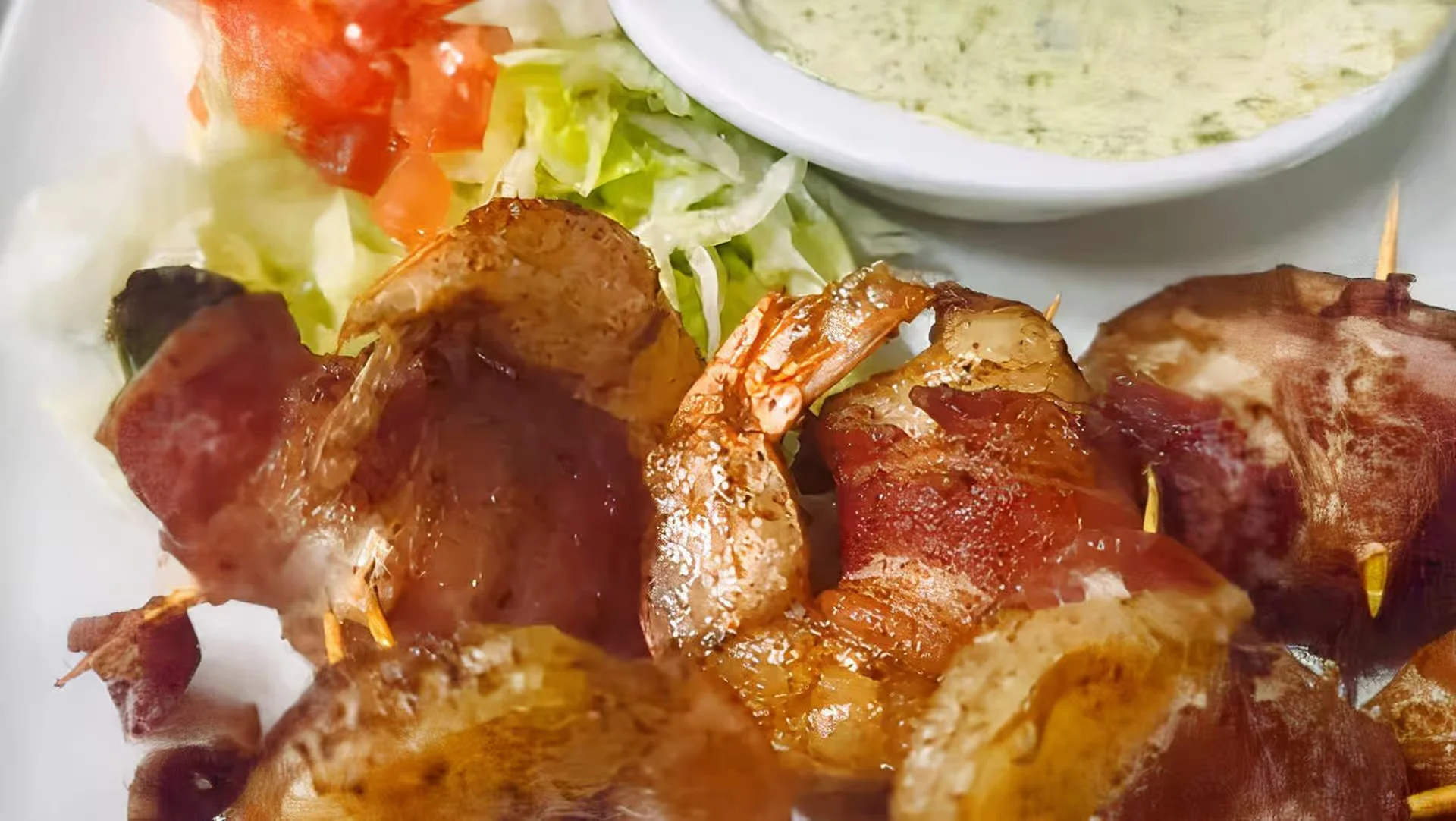 Brochetas of Shrimp - Grilled shrimp skewers seasoned with Mexican spices and lime